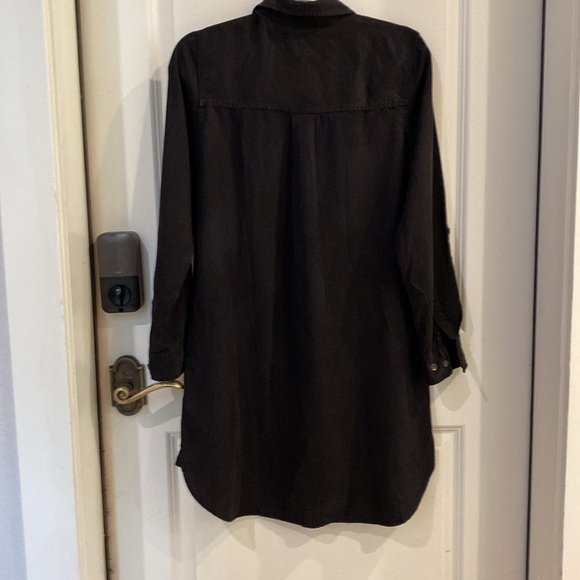 Thread + Supply black lyocell shirt dress size small EUC - Picture 7 of 8